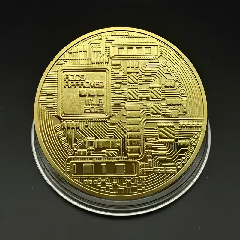 Collector's Edition Bitcoin Coin - Commemorative Cryptocurrency