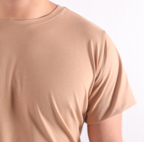 Unisex Beige T-Shirt